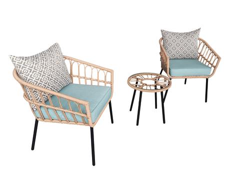 AllSpace Set de Muebles para Café de 3 Piezas