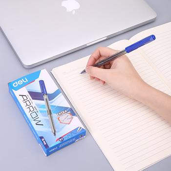 BOLÍGRAFO BALL POINT PEN 0.7 MM, AZUL - DELI ARROW Q00930