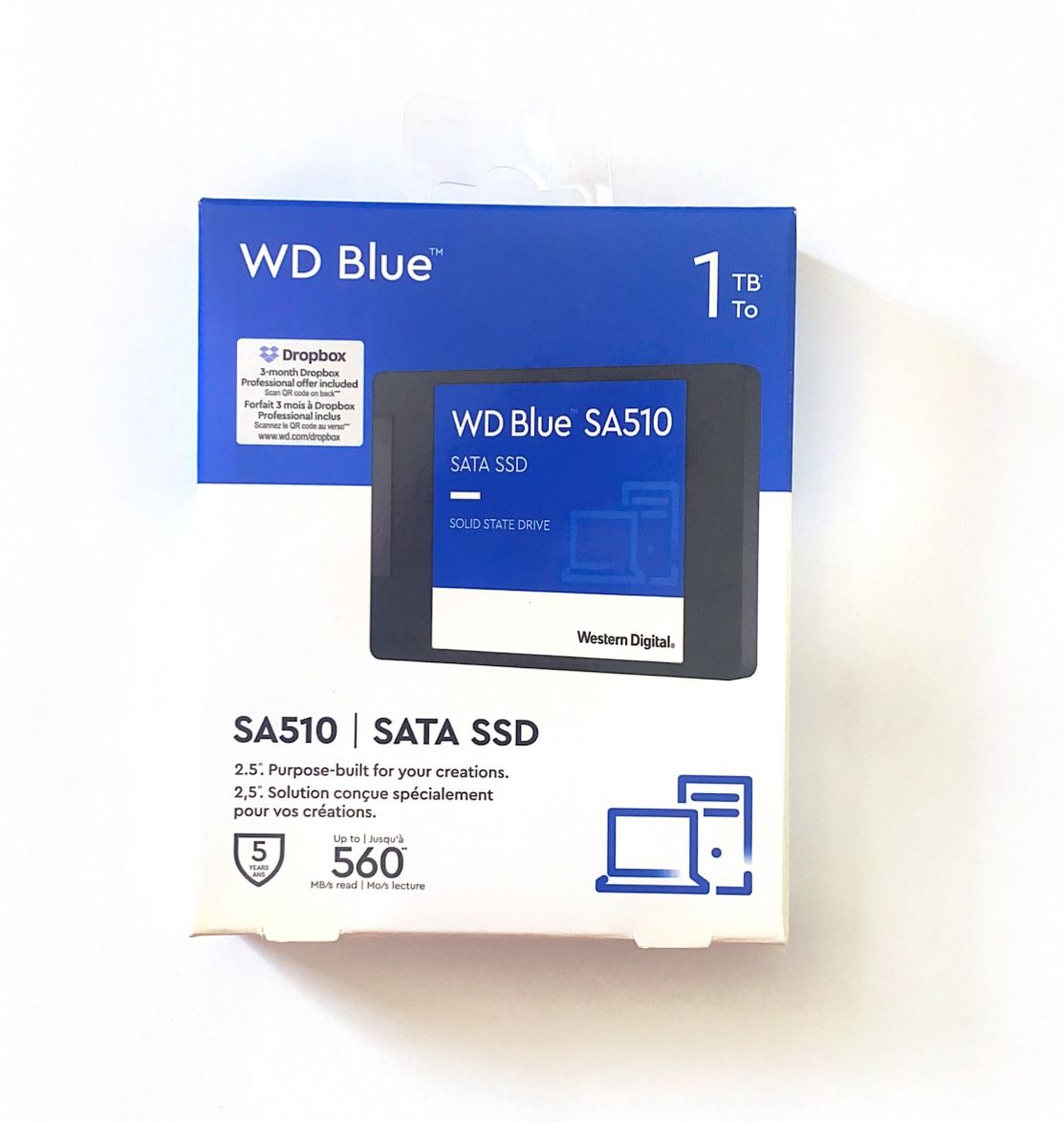 DISCO DURO SSD WESTERN DIGITAL 1TB 3D/BLUE/2.5"