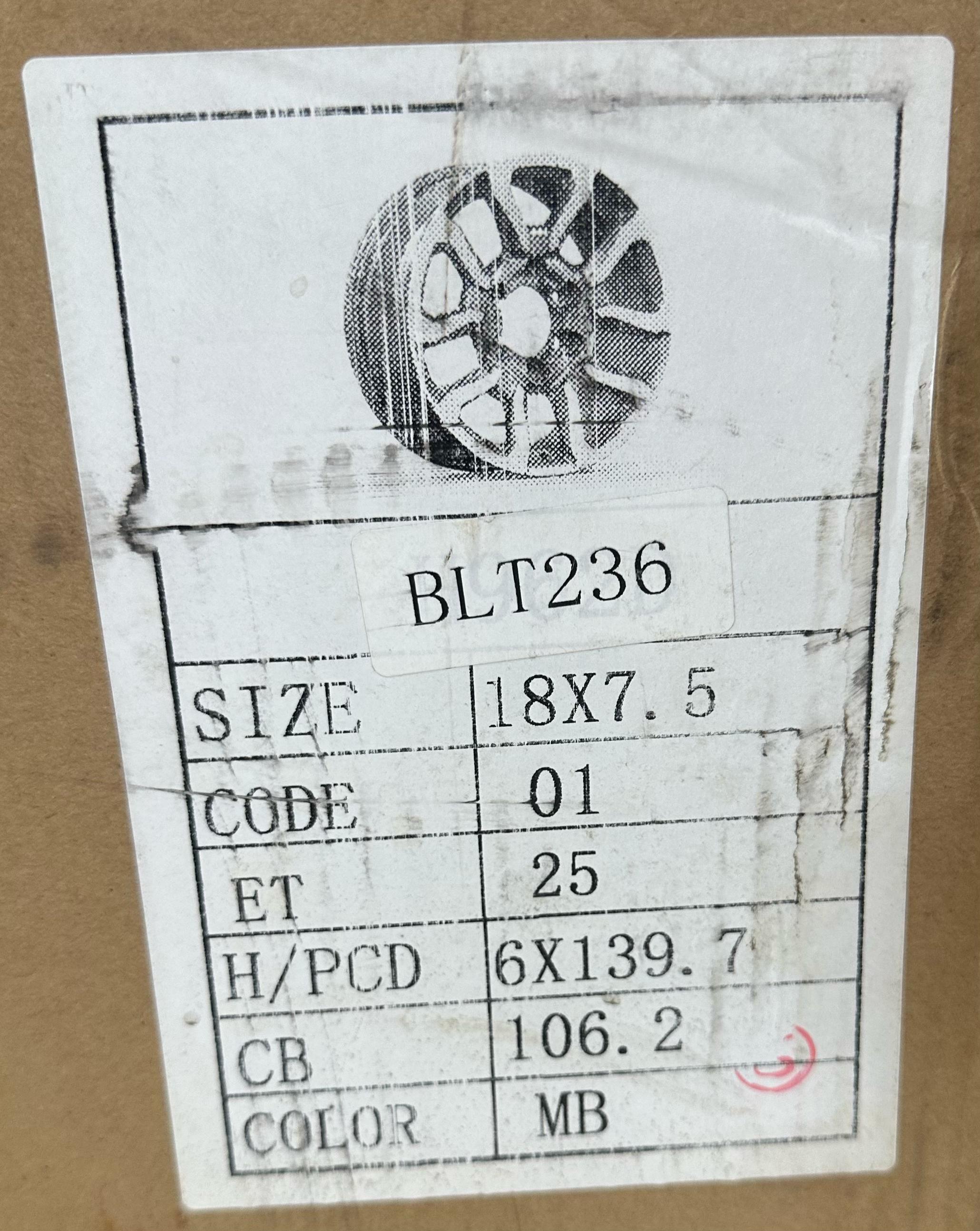 JUEGO DE AROS 18X7.5 ET25 6X139.7 BLACK MACHINE