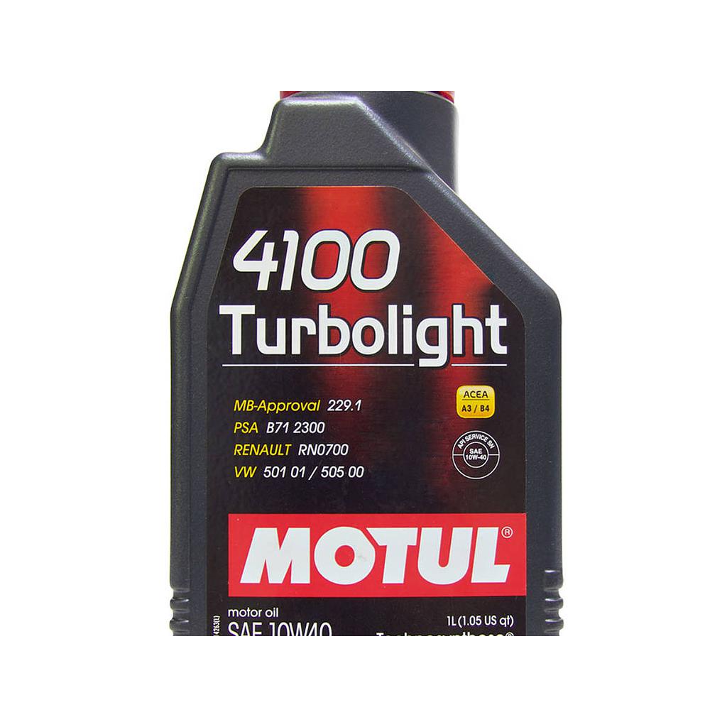 ACEITE 10W40 MOTUL 4100 TURBOLIGHT GL