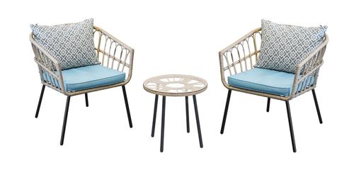 AllSpace Set de Muebles para Café de 3 Piezas