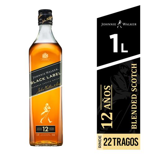 Johnnie Walker Whisky Etiqueta Negra 1 L