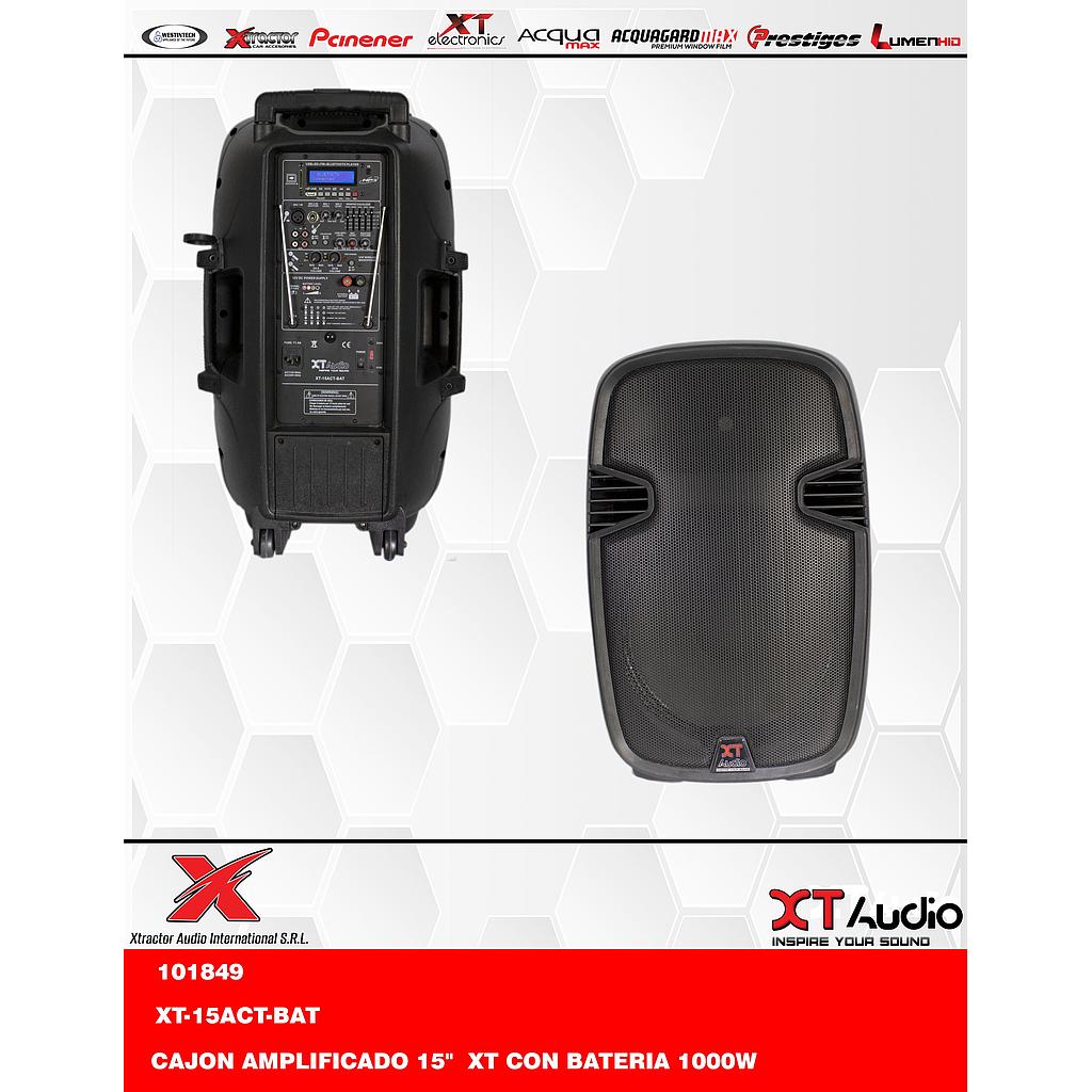 CAJON AMPLIFICADO 15" XT CON BATERIA