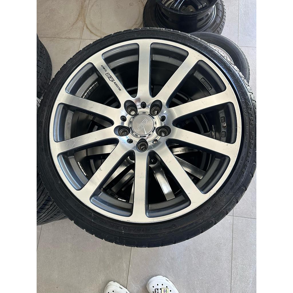 JUEGO DE AROS18 Mugen NR JDM 18 x 7.5J +55 5 x 114,3