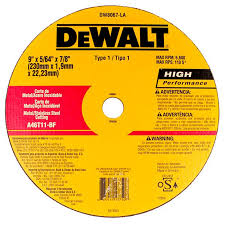 DISCO DE CORTE 9 DEWALT