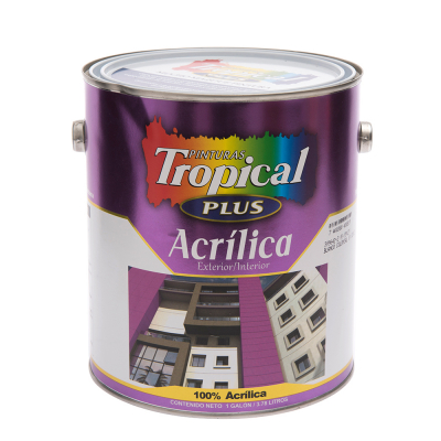 PINTURA TROPICAL ACRILICA PLUS NEGRO POSITIVO 53