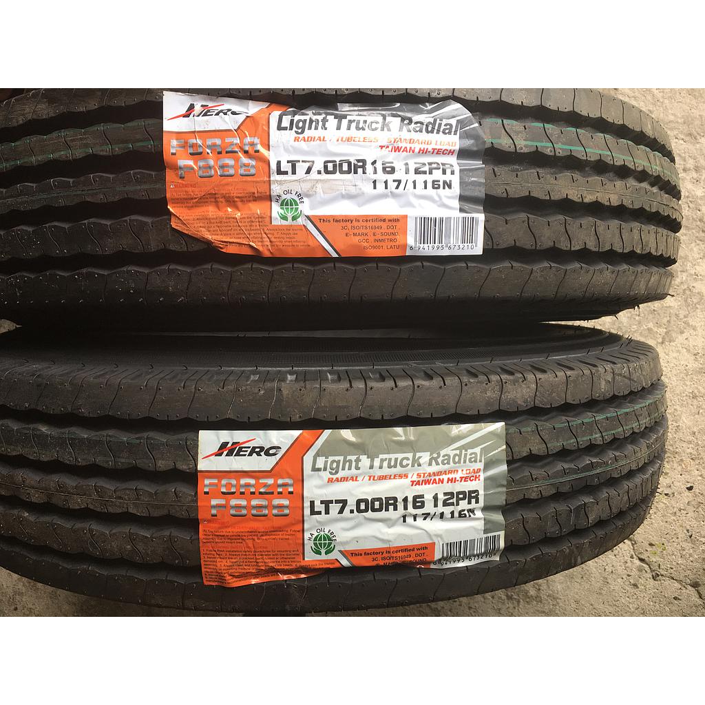 700R16 HERO FORZA F888 12L (TUBO Y CINTA)