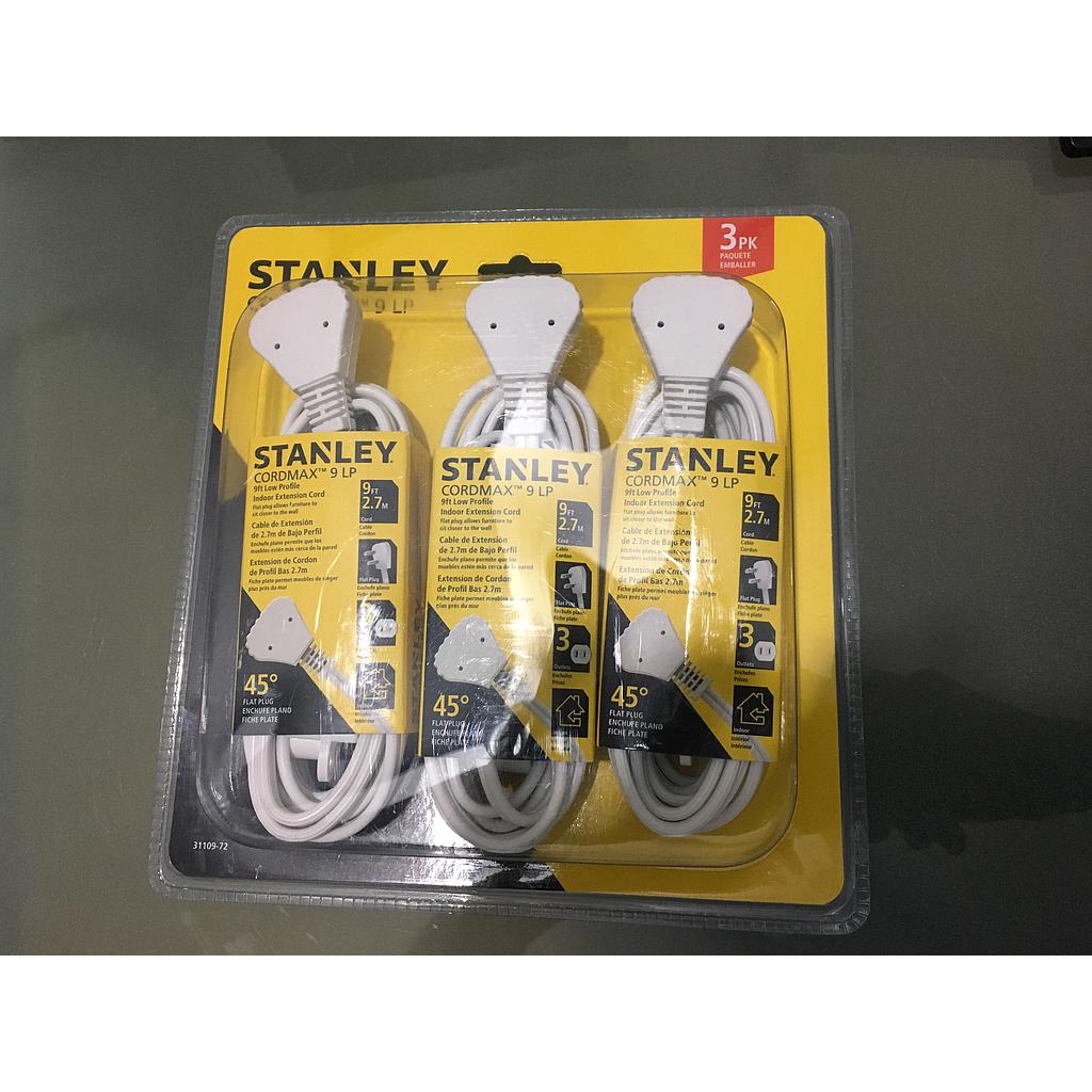 Extensión Eléctrica Stanley Cordmax 9 LP Paquete de 3