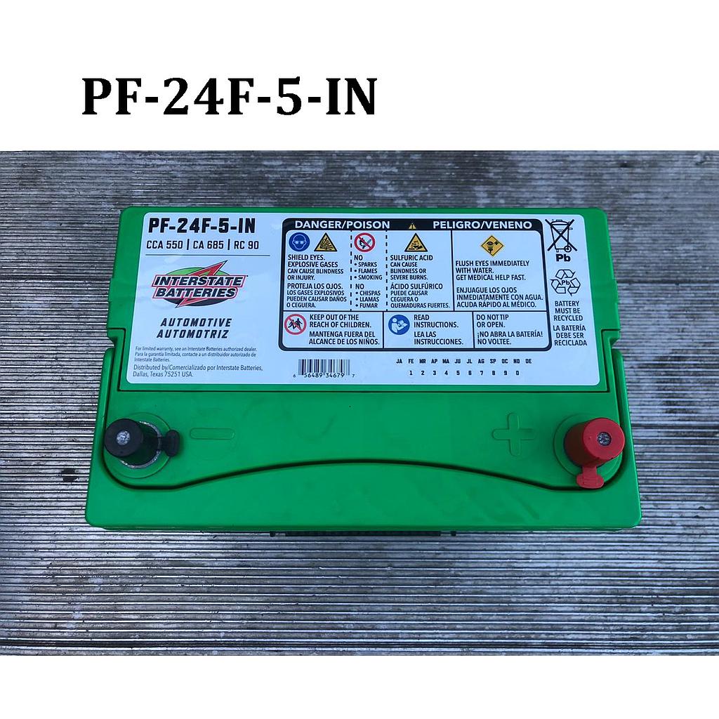 BATERIA INTERSTATE POWER FAST 550 CCA 665 CA 90 RC [PF-24F-5-IN]