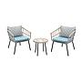 AllSpace Set de Muebles para Café de 3 Piezas